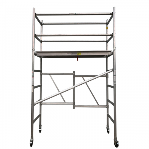 3M Aluminium Foldable Mobile Scaffold Tower - Single Width