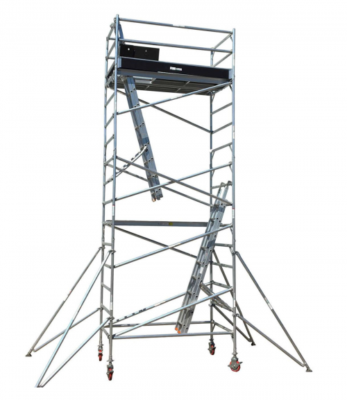 7M Aluminium Mobile Scaffold Tower - Double Width