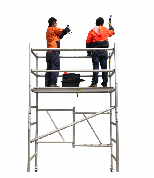 3M Aluminium Foldable Mobile Scaffold Tower - Single Width