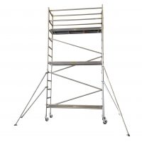 Scaffold Mobile Tower 3M Aluminium Foldable Single Width