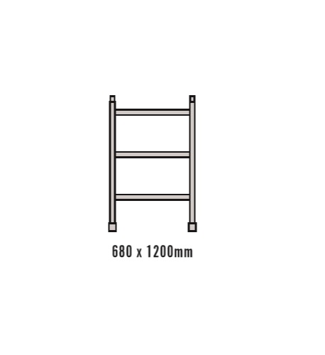 mobile scaffold 3-rung frame