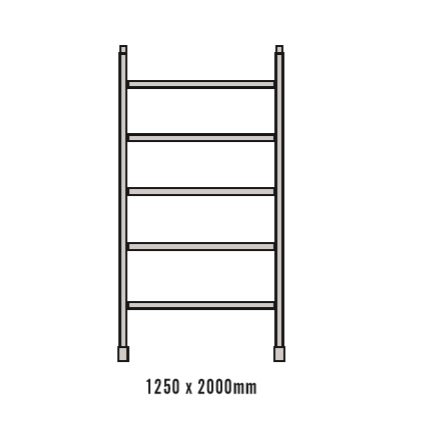 mobile scaffold 2m ladder frame