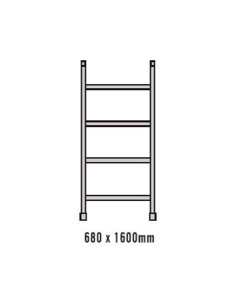 mobile scaffold 1.6m frame